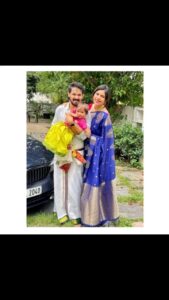 Nakul Instagram - Time flies so fast, our baby is an year old already and we’re so proud of her! AKIRA’s First Nakshatra Birthday ❤️🥺
Happy Birthday our heart beat 
PC: @avbhaskar 
Frock & Pavada: @collectiveamara ❤️

#myakira #birthdaybaby #khulbaebee #khulbeetails #khulbee #nakkhulsrubee #nakshatrabirthday