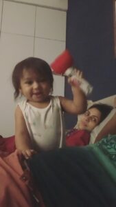 Nakul Instagram - Thank you @srubee 🤨
So #myakira decided to go all Thor on me in the middle of the night. 
Inniki Shivarathiri⚡️💤😪🥱
.
.
#nakkhulsrubee #myakira #khulbaebee #khulbeetails #daddysgirl😘 #daddy #sleeplessnights #newparents  #OurDaughterAkira