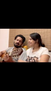 Nakul Instagram - #throwbackthursday 

I was 5 months pregnant with Akira and in peak lockdown when we recorded this ! @actornakkhul 💜

#nakkhulsrubee #khulbee #khulbeetails #amateursingers