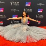 Pallavi Sharda Instagram – Made it. @aacta awards in custom @jasongrech 🥹 sometimes you just gotta find a patch and take a seat 🤷🏽‍♀️ #westsidestory

That hollywood hair @byliztieu