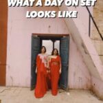 Parull Chaudhry Instagram - Not a #wesanderson movie set but our very own #bhagyalakshmi set❤️ #reels #explore #viral #set #bts #trending #wesandersonstyle #parullchaudhry #shivanijha #soniyaoberoi #karishmaoberoi #zeetv #actorslife