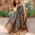 Pujita Ponnada Instagram - This beautiful saree deserves another post, so here it is 💙 Shot & edited @portsbyady Saree @vastra_kamakshi #pujitaponnada