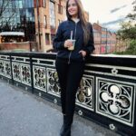 Pujita Ponnada Instagram - 🖤 #pujitaponnada #ukdiaries #happyweekend Woking, England