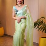 Ragini Dwivedi Instagram - PRAJAVANI FILM AWARDS 2023 What a beautiful night of talent and hardwork that was celebrated… such an amazing venue and congratulations to all the winners…. Outfit @devnastitchingstudio Jewellery n styling @nainaarora.fashion Shot by @acchu_photography_official Edited by @kiran.venkataramanappa Makeup n hair by yours truly 🙋‍♀️ Venue @prestigekhodayauditorium #raginidwivedi #ragini #awardshow #awardseason #indianwear #ethnic #ethinicwear #actor #influencer #potd #photooftheday #smile😊 #portraitphotography #instagood #instagram #instafashion #instamood #instalike #instaphoto #trending #trendalert #trend #viralpost #positivevibes #bengaluru Bangalore, India