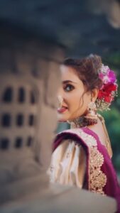 Rupali Bhosale Instagram - "When you do things from your soul, you feel a river moving in you, a joy."

~ RuMi ~ 

Jewellery by @jizaJewellerystudio 

Shoot by @pscreativefactory

Photography Partner @gauravk6677

Outfit partner @tanujadesigner

location partner @ambrosia_resort
*
*
*
*
*
#LifeIsBeautiful #InstaFashion #InstaReel #Navari #Ootd #RupaliBhosle #RockingRupali #Friday #FridayVibes #RupaliWinningHearts #KeepLoving  #LifeIsBeautiful #Sanjana #StarPravah #AaiKutheKayKarte 🧿