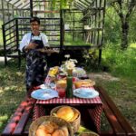 Samiksha Jaiswal Instagram - This beautiful homestay has my heart! The little corners of this house is what makes it so beautiful and cozy! One will feel like home here.❤️ Thank you for hosting me and my family🤗 @hushstays @thecheesecottage.tangmarg #kashmir #homestay #picnic #tangmarg #instagood