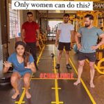 Sangeetha Sringeri Instagram - All the women out there, here's your chance to challenge your Male Coach/trainer 😜 if you did don't forget to tag me 😜😜 This is just a fun challenge, so just smile, laugh and spread happiness #challenge #funinfitness @saveenfittstudio @malagesourabh @vijaey_sk