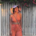 Sanjeeta Bhattacharya Instagram - The aquamarine waters and golden sunsets of Gili. Still reeling from this gorgeous love story. 🌅 Wearing: @thebluehr_ Gili Air, Lombok, Indonesia