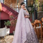 Shivangi Khedkar Instagram - Flexing being DESI💜 . . . Outfit: @emiraasbyindrani Makeup: @forumgami_artistry Hair: @hairbykrinashah Photography: @dreams2reelsproductions @dreams2reels #lehenga #indianwear #desi #shivangikhedkar