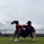 Shivani Jha Instagram - Last tak dekhna @bee_vani_ mast gire hum #instagram #trending #couplechallenge #explore #leevani #shivanijha #leeneshmattoo