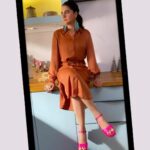 Shruti Seth Instagram - Electric Outfit- @zara Footwear- @hm Styling @nici.o.tine Make up @tulsi5solanki Hair styling @pujashrijain #newshow #fashion #styling #host #shruphotodiary