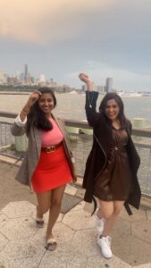 Smita Bansal Instagram - Can’t decide if I am more #obsessed with the view, my dance partner or the song itself. 
#newyorkdiaries #travel #holiday #family #trending
@manya_mittal