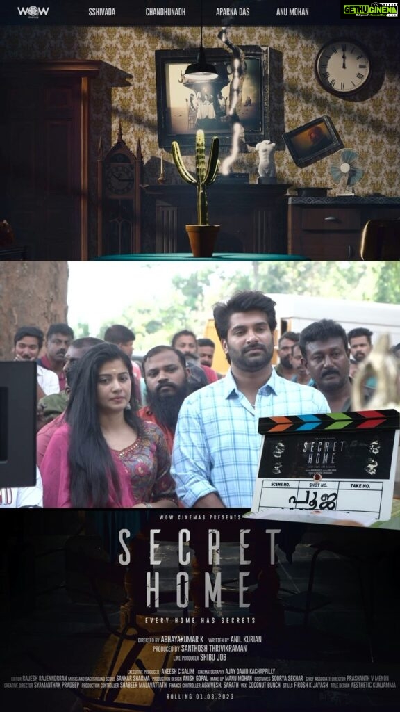 Sshivada Instagram - Glad to share the glimpses from yesterday’s Pooja ceremony of our new movie ”Secret Home”😊😍 Secrets are Cooking… Rolling Now @sshivadaofficial @chandhunadh @aparna.das1 @anu.mohan.k @maala.parvathi @thrivikramansanthoshkumar @abhayakumar.k #anilkurian @shibujobc @aneesh_c.s @ajaydavidkachappilly @manumohan21 @sooryashekar @anish_pallipadan @sankarsharmaofficial @rajeshrajenndrran prashanth_vijayakumar @suhas_rajesh sreejith_nandan @sync.cinema @shabeermalavattath @ssyamanthak @aesthetic_kunjamma #pooja # secrethome #malayalam #movie #malayalammovie