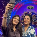 Suhasini Maniratnam Instagram - All in one day. Bharathiraja sir kumar raja balaji Sakthivel Akshay for modern love chennai . Varalakshmi & Sarath kumar for நீ பாதி நான் பாதி. I get to talk to them and document these bright minds all in one day. 👍👍👍👍👍👍