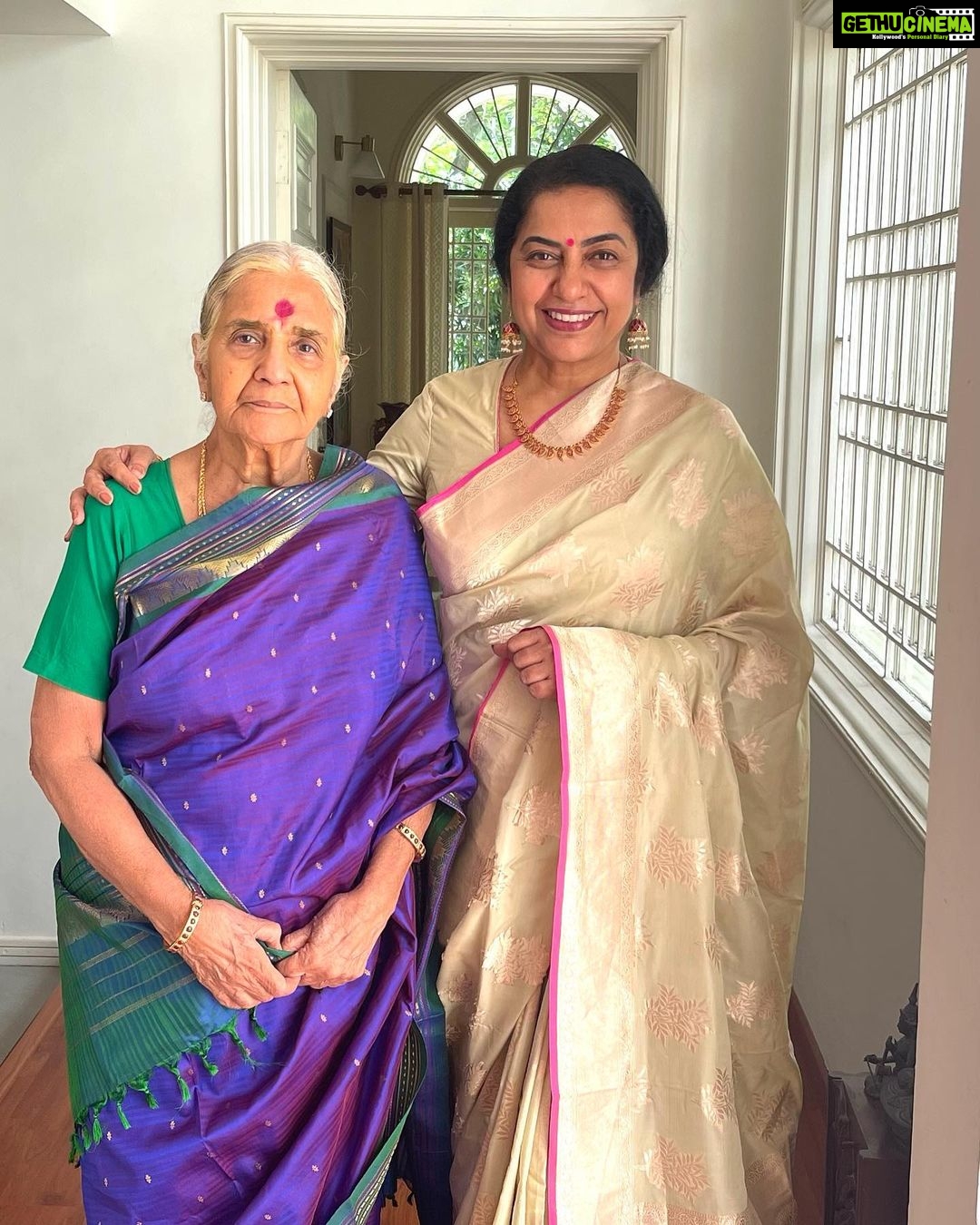 Suhasini Maniratnam Instagram - Mother daughter duo outing 2 mornings ...