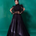 Adaa Khan Instagram - Good or Evil 💚🖤 . . . Produced @hicelebmagazine Published @hicelebmagazine Shot by @a.rrajaniphotographer Outfit- @kanikaahuja_official Jewellery- @crisantojewels Styled by- @junejasanchi Makeup & Hair - A.Rrajani team Editing - A.Rrajani team Artist managed by @forum_vaghela_ @purple.star.entertainment Location - A.Rrajani Photography studio Spot Boy - @dolraj.kafle.75
