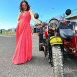 Aishwarya Sharma Bhatt Instagram - Hello Darling ❤️ Styled by : @purvabansal5 Outfit by : @unfoldbysahiba #aishwaryasharma #khatrokekhiladi #khatronkekhiladi13 #kkk13 #sidecarbike #capetown #southafrica Cape Town, South Africa