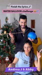 Andrea Jeremiah Instagram - Merry Xmas one & all 🤗🎄❤️ Here’s a lil Xmas surprise from @abbyvofficial & yours truly 🎅🏼🎅🏼🎅🏼 📹 @soondah_wamu