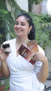 Bhanushree Mehra Instagram - Hey chocolate lovers! 🍫💕 
I recently got the chance to try out Naked for Cocoa’s @nakedforcocoa incredible range of chocolate goodies and let me tell you, the brand has stolen my heart ! 
I’ve been devouring their lickies, chocolate bars and more and each bite has been a little slice of chocolate paradise.
Would you like to experience these heavenly treats too? 
Use code NFCB15 for a 15% discount on their website !
.
.
.
.
.
.
#chocolatelover #chocolateheaven #nakedforcocoa #purebliss