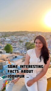 Bhanushree Mehra Instagram - Get to Know Jodhpur in a Whole New Light !!
Let’s delve into the lesser-known facts about this stunning city. From the legendary Jodhpuri turban to the unique Rajasthani cuisine, this city will surprise you at every turn.

So tell me WHICH FACT INTRIGUED YOU THE MOST? Share in the comments below 👇 
.
.
.
.
#jodhpur #bluecity #interestingfacts #rajasthan
