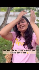 Bhanushree Mehra Instagram - Who said content creation was a piece of cake ? 😅
Sharing some candid and unfiltered moments from my Hanoi adventures..enjoy !!
.
.
.
.
.
#vlogginglife #bloopers #behindthescenes #hanoiunseen #vietnam