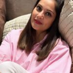 Bipasha Basu Instagram - #StyleEditorSaturday: Get your weekend style inspiration from Style Editor @bipashabasu’s comfy-chic look in our Pink Striped Oversized Shirt! #TheLabelLife #ElevatedLifestyleEssentials #ExtraordinaryEssentials #StyleEditorNotes #StyleEditorBipasha #StyleEditorPicks
