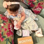 Bipasha Basu Instagram - Our Devi turns 9 months ❤️🧿🙏 Wanted to thank everyone for all the love and blessings for her 🧿🧿🧿🧿🧿🧿🧿 Grateful to all 🙏 Our Braveheart Baby is a warrior princess❤️🧿🧿🧿🧿🧿🧿🧿 Durga Durga 🙏Jai Mata Di 🙏