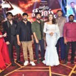 Catherine Tresa Instagram - It was a full house for #waltairveerayya ' Pre release event. Thank you Vizag for all the love !! #poonakaluloading We will see on the 13th of January in theatres! @mythriofficial @director.bobby #waltairveerayya #happyfaces #nomondayblueshere #mebeingme
