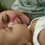 Chandra Lakshman Instagram - Mommy n me time.. 😘😘 Missing Dada 💕 #moongirl #ourson #ayaantosh #blessed #love #family #mybabyboy