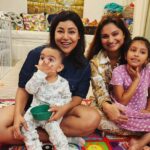 Debina Bonnerjee Instagram - Here we go... we have come a long way mumma .. and we still go strong 💪 Tried capturing from us to all of us....a few were missing though. Some blurred pictures to some clumsy poses makes the real us. @dimpy_g ( only love to you) keep inspiring with your simplicity ✨️ ❤️ Dubai, United Arab Emirates
