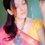 Falguni Rajani Instagram - #saree #sareequeen #reelkarofeelkaro #reelitfeelit