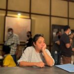 Fatima Sana Shaikh Instagram - Its a wrap for #sambahadur But I am so happy that I got to work with @vickykaushal09 @meghnagulzar and @sanyamalhotra_ again. @meghnagulzar you are such an incredible director and such an inspiration. Thank you for being so authentically you and your passion and clarity of what you want to make, made me want to work harder. Thank you. @vickykaushal09 dost, tum kitne ache actor ho!!!! How can you be so good! And so calm and also a acha aadmi. So glad that I got to work with you! ❤️ @sanyamalhotra_ shishter, kya hi Bolna tumhaare baare main. Another film together. And another film where you'll shine like you always do. Star ❤️ @maharrshshah friend!!! Silent supporter 🤗🤗🤗 thank you for existing. You still have to give me some books and I have to send you some.