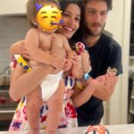 Freida Pinto Instagram - On October 28, my little Rumi-Ray turned 1! My instinct was to stay present and savour every minute of the feeling, celebrating and holding tight to the milestone. Celebrating the incredible growth Rumi has gone through, the adventures the three of us as a family have been through, and completing my first year of being a mother. We spent the weekend away with the family around the campfire. I tried my hand at baking a “smash cake” which turned out not to be very smash-able… but alas maybe next year I’ll give it another go. Rumi's gorgeous great-grandmother introduced us to Thoi Noi (a Vietnamese first birthday tradition), where little Rumi gleefully went straight for the tennis ball, tried his luck with the calculator, and pivoted to the ruler but decided on a computer mouse and calculator combo. Maybe that was his way of telling us - I have many interests and I am dynamic. I like that for Rumi. I was so grateful my wonderful sister @sharonfpinto (Rumi's godmother) and my parents were able to come from India to join us in celebrating. @preetidesai (also Rumi's godmother) kept us all in splits with her wicked sense of humour. @coryt wonderful parents, aunt, and cousins were all there to bless this lucky little boy who gets to boast of being part Indian, part American, and part Vietnamese. For the icing on the cake... Rumi and I got to romp around in our matching PJs (a tradition I will continue as long as he will let me). My heart is so content and I wanted to share a little piece of my happiness with all of you.