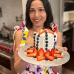 Freida Pinto Instagram - On October 28, my little Rumi-Ray turned 1! My instinct was to stay present and savour every minute of the feeling, celebrating and holding tight to the milestone. Celebrating the incredible growth Rumi has gone through, the adventures the three of us as a family have been through, and completing my first year of being a mother. We spent the weekend away with the family around the campfire. I tried my hand at baking a “smash cake” which turned out not to be very smash-able… but alas maybe next year I’ll give it another go. Rumi's gorgeous great-grandmother introduced us to Thoi Noi (a Vietnamese first birthday tradition), where little Rumi gleefully went straight for the tennis ball, tried his luck with the calculator, and pivoted to the ruler but decided on a computer mouse and calculator combo. Maybe that was his way of telling us - I have many interests and I am dynamic. I like that for Rumi. I was so grateful my wonderful sister @sharonfpinto (Rumi's godmother) and my parents were able to come from India to join us in celebrating. @preetidesai (also Rumi's godmother) kept us all in splits with her wicked sense of humour. @coryt wonderful parents, aunt, and cousins were all there to bless this lucky little boy who gets to boast of being part Indian, part American, and part Vietnamese. For the icing on the cake... Rumi and I got to romp around in our matching PJs (a tradition I will continue as long as he will let me). My heart is so content and I wanted to share a little piece of my happiness with all of you.