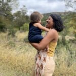 Freida Pinto Instagram - On October 28, my little Rumi-Ray turned 1! My instinct was to stay present and savour every minute of the feeling, celebrating and holding tight to the milestone. Celebrating the incredible growth Rumi has gone through, the adventures the three of us as a family have been through, and completing my first year of being a mother. We spent the weekend away with the family around the campfire. I tried my hand at baking a “smash cake” which turned out not to be very smash-able… but alas maybe next year I’ll give it another go. Rumi's gorgeous great-grandmother introduced us to Thoi Noi (a Vietnamese first birthday tradition), where little Rumi gleefully went straight for the tennis ball, tried his luck with the calculator, and pivoted to the ruler but decided on a computer mouse and calculator combo. Maybe that was his way of telling us - I have many interests and I am dynamic. I like that for Rumi. I was so grateful my wonderful sister @sharonfpinto (Rumi's godmother) and my parents were able to come from India to join us in celebrating. @preetidesai (also Rumi's godmother) kept us all in splits with her wicked sense of humour. @coryt wonderful parents, aunt, and cousins were all there to bless this lucky little boy who gets to boast of being part Indian, part American, and part Vietnamese. For the icing on the cake... Rumi and I got to romp around in our matching PJs (a tradition I will continue as long as he will let me). My heart is so content and I wanted to share a little piece of my happiness with all of you.