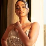 Gayathrie Instagram - The most stunning @gayathrieshankar aced this look in a recent award show! Glam team : Styling : @shimona_stalin Outfit : @johnandananth Accessories : @fineshinejewels MUH : @snehamnj @hair_by_naemat @glossbymeenakshi PC: @arclights #gayathrieshankar #kollywood #styling #redcarpet #glam #stylist #kollywoodactress Chennai, India