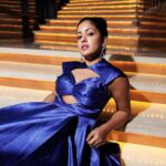 Ishita Dutta Instagram - Queen vibes always 👑 #blutiful 💙 Styled by: @styleitupbyaashna Shot by: @vishalpaul.me Outfit by: @cladclan Earrings: @styleitupstudio Rings: @inayatfashions Makeup: @punya.makeupandhair Hair: @divyachaudhary024