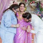 Ishita Dutta Instagram - One with Friends 💜💜💜 #godhbharaiceremony 💜 🧿