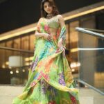 Iswarya Menon Instagram - Grace over everything 💚🧡 . 📷 @ganeshpeddireddy Stylist- @saranya_raov Outfit: @taavareclothing Accessories: @treasureboxoriginals Styling assistant- @_anok_ok Makeup- @munna_bridal_makeup Hair- @sknsankar