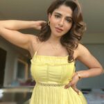 Iswarya Menon Instagram - Just incase you miss me 😋💛 . Stylist- @saranya_raov Outfit: @arka_by_divya_kanigalupula Styling assistant- @_anok_ok Hair- @sknsankar