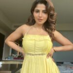 Iswarya Menon Instagram - Just incase you miss me 😋💛 . Stylist- @saranya_raov Outfit: @arka_by_divya_kanigalupula Styling assistant- @_anok_ok Hair- @sknsankar