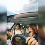 Madirakshi Mundle Instagram - Romantic drive on the way to Moksh 🚗⛰️☁️🌦📲📱 😜 ( starring in a cameo Bharadwaj 😜)