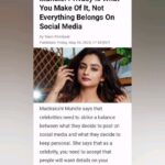 Madirakshi Mundle Instagram - #article @_filmy_beats_ @teamgolecha