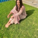 Meera Deosthale Instagram - Lounging around in this comfy cotton suit by @krishaclothing