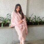 Meera Deosthale Instagram - Lounging around in this comfy cotton suit by @krishaclothing