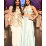 Nimrit Kaur Ahluwalia Instagram - just a glimpse of a goofy day spent walking as the show stopper at Bombay @timesfashionweek for @embrooms.in 🤍 had the best time with my fav @lokeshsharmaofficial directing the show. pls forgive @amitrajput_mua for his nonsensical presence. thanks @parulchawla9 for being at it. and ofcourse a not so subtle attempt at expressing my love for @ap.dhillxn ‘s music 🙊😂 #bombaytimesfashionweek #nimritahluwalia