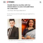 Paridhi Sharma Instagram - I am so happy to announce about my new venture as an anchor of the show "Siikho, bhavishya naye Bharat ka" It's an edutainment show, which I Co host with Anirudh Dave. Working with him was a wonderful experience, as always. It was great to host the show together🌸 And finally इतनी पढ़ाई लिखाई जो life में की थी, वो काम आयी😀 @aniruddh_dave @etimes @teamgolecha @sixsigmanetworks