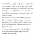 Paridhi Sharma Instagram - I am so happy to announce about my new venture as an anchor of the show "Siikho, bhavishya naye Bharat ka" It's an edutainment show, which I Co host with Anirudh Dave. Working with him was a wonderful experience, as always. It was great to host the show together🌸 And finally इतनी पढ़ाई लिखाई जो life में की थी, वो काम आयी😀 @aniruddh_dave @etimes @teamgolecha @sixsigmanetworks
