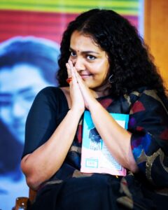 Parvathy Instagram - Documenting joy and inspiration🤍

At @tapraba’s book launch #kosalai
📸 @kabilansoundarajan