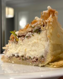 Parvathy Omanakuttan Instagram - Ending my Monday night on a perfectly tangy and not too sweet “cheesecakey” note … Mmmmmmm 😋 
Aside from the painful wait to let the cheesecake set completely (24hrs😅); The lemon juice and zest in the cheesecake perfectly balances the sweetness, the nuts add the body and crunch, the filo pastry did turn out to be less crisp compared to what I had imagined but in all reality with the cheesecake filling on the inside and sugar syrup on the outside it was expected to happen. *Do I love the taste of it? - OH YESSSS; *Will I make it again? - I will surely make the classic version without the filo pastry. But I am glad I tried 😊 @the.chefs.world 
#pastry #sweettooth #foodie #kitchen #cheesecake #chef #amature #eggless #nuts #baklava #homebaker #love #cheflife #instagram #foodporn #food #instagood #dessert #homemade #baking #foodnetwork #foodnetworkkitchen #passion #global #foodgasm #foodtv #ironchef #vegetarian #yummy #dolci